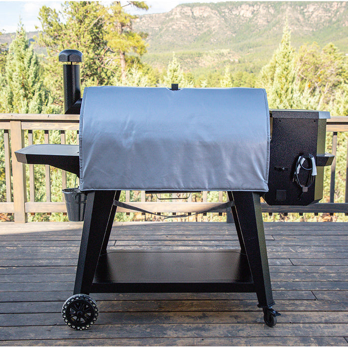 grill closed, back side facing