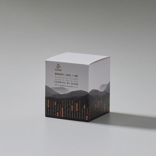 400gm Candle - Equilibrium Mandarin, Basil + Lime - Few and Far - Candles