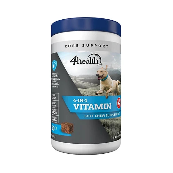 4health 4-in-1 Multivitamin Soft Chewable Dog Supplements for Dogs, 60 ct.