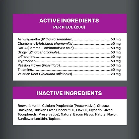 4health Calming Aid Supplement Bars for Dogs, 6 ct.