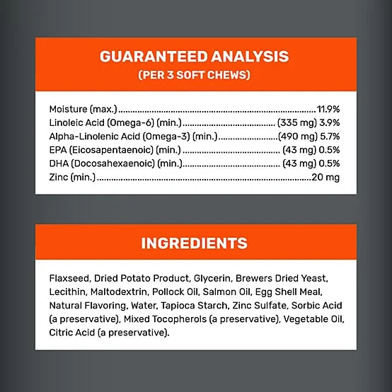 4health Salmon Oil and Pollock Oil Skin and Coat Supplement for Dogs and Cats, 0.52 lb., 60 ct.