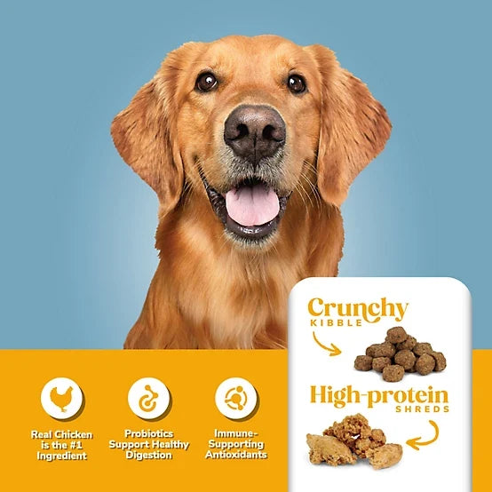 4health Shreds Adult Chicken and Rice Formula Dry Dog Food, 35lb
