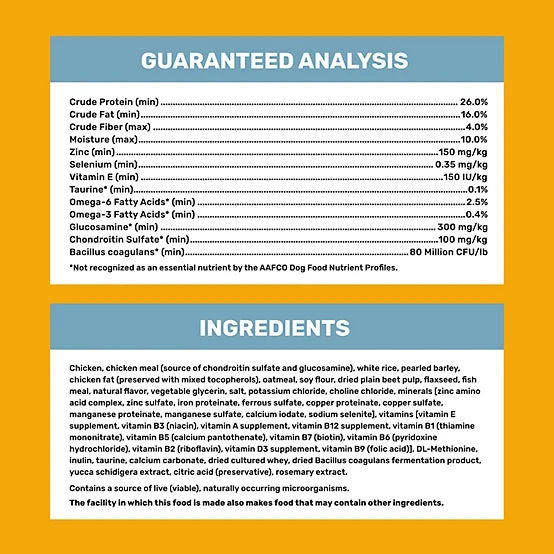 4health Shreds Adult Chicken and Rice Formula Dry Dog Food, 35lb