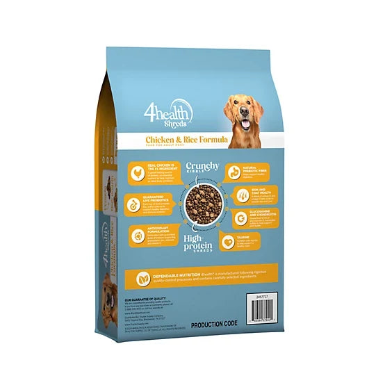 4health Shreds Adult Chicken and Rice Formula Dry Dog Food