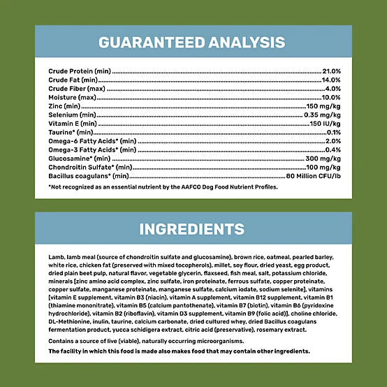 4health Shreds Adult Lamb and Rice Formula Dry Dog Food, 35lb