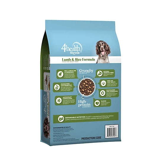 4health Shreds Adult Lamb and Rice Formula Dry Dog Food 5lb