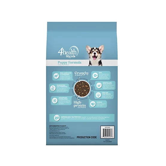 4health Shreds Puppy Lamb Formula Dry Dog Food