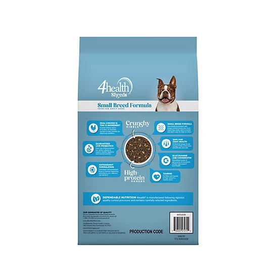 4health Shreds Small Breed Adult Chicken Recipe Dry Dog Food
