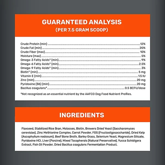 4health Skin and Coat Supplement Powder for Dogs, 16 oz.