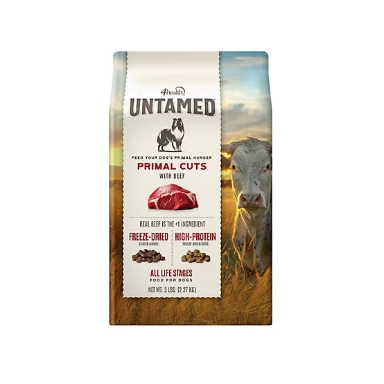 4health Untamed All Life Stages Primal Cuts with Beef Recipe Dry Dog Food