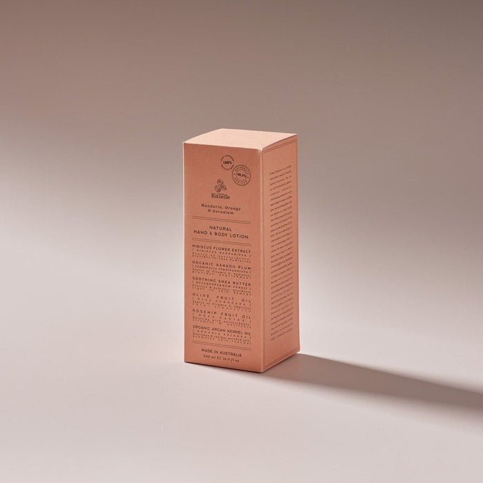 500ml Hand & Body Lotion - Natural Remedy Mandarin, Orange & Geranium - Few and Far - Cosmetics