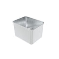 6 Pack Griddle Pan Liners. Silver liners. Side view.