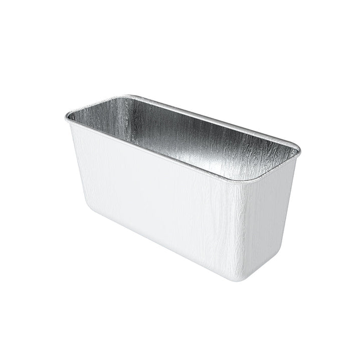 6 Pack Griddle Pan Liners. Silver. Side viewpoint.