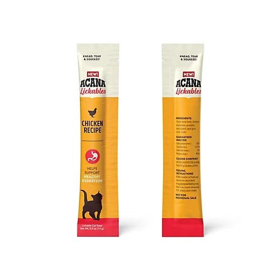 ACANA Lickables Chicken Recipe Cat Treats, 2.5 oz., 5 ct.