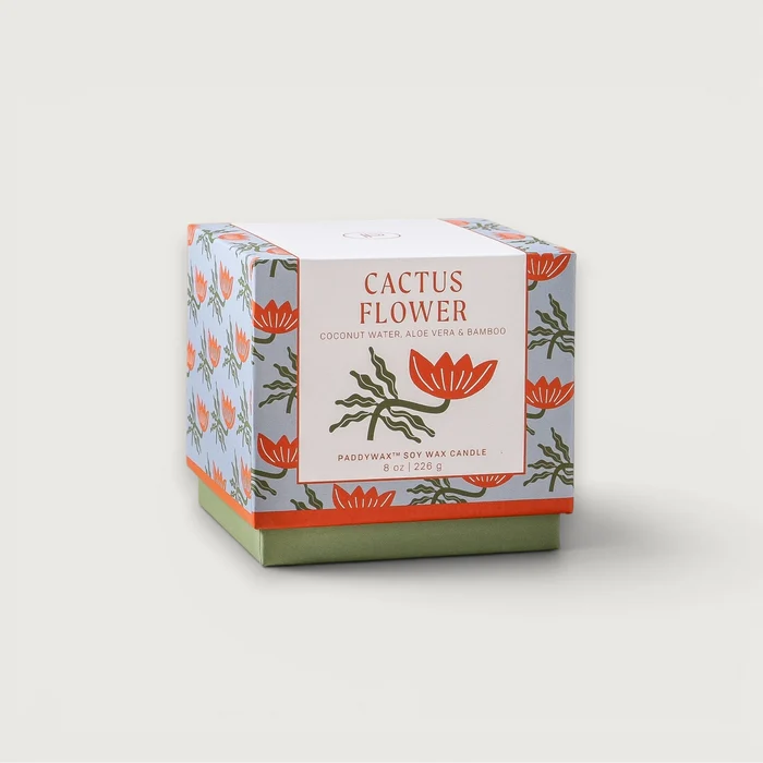 Adopo 226g Flower Ceramic Candle - Cactus Flower