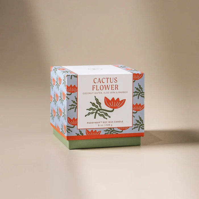 Adopo 226g Flower Ceramic Candle - Cactus Flower - Few and Far - Candles