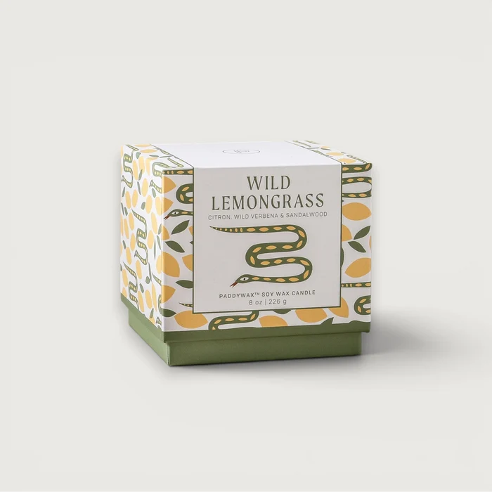 Adopo 226g Snake Candle - Wild Lemongrass