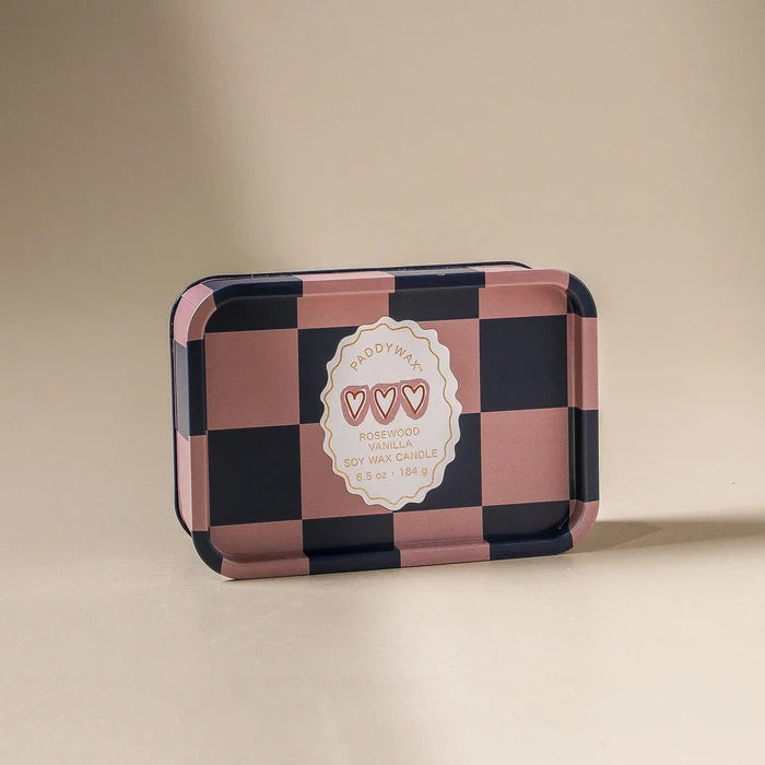 Adopo Tin Candle Hearts - Rosewood Vanilla - Few and Far - Candles