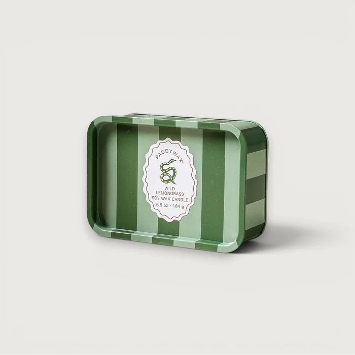 Adopo Tin Candle Snake - Wild Lemongrass