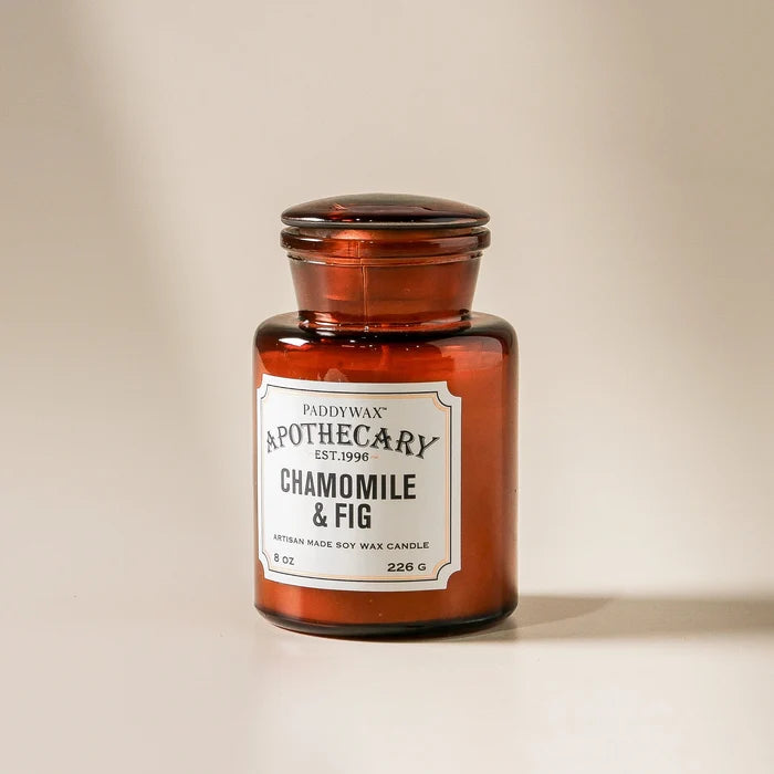 Apothecary Candle - Chamomile & Fig 8oz - Few and Far - Candles