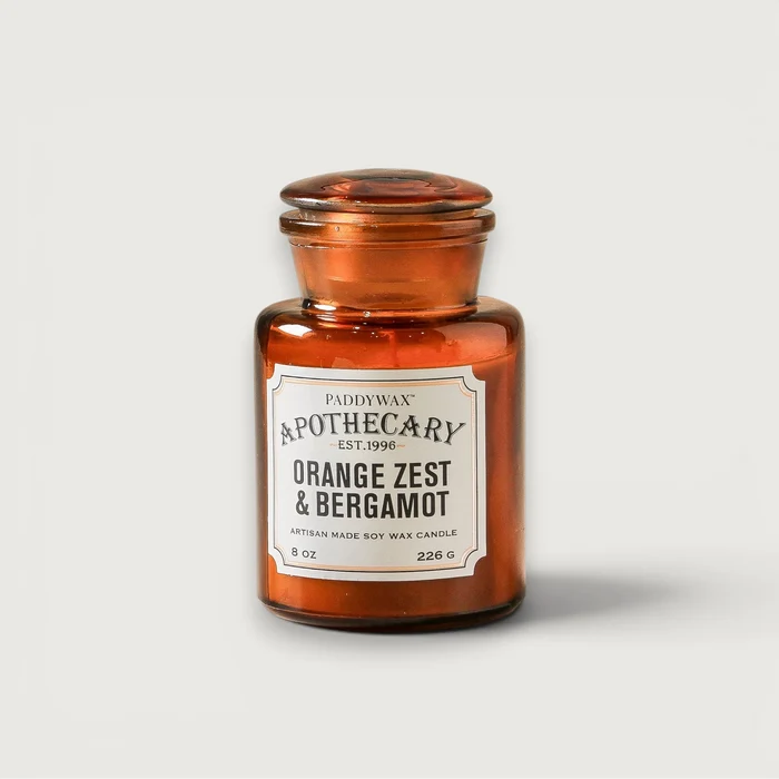 Apothecary Candle - Orange Zest & Bergamot 8oz