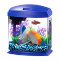 Aqueon Aquarium Kit Mini Bow Led Smart Clean, Blue, 1 gal.