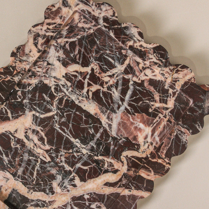 Arabesque Tray Cherry Marble - Few and Far - Decorative Trays