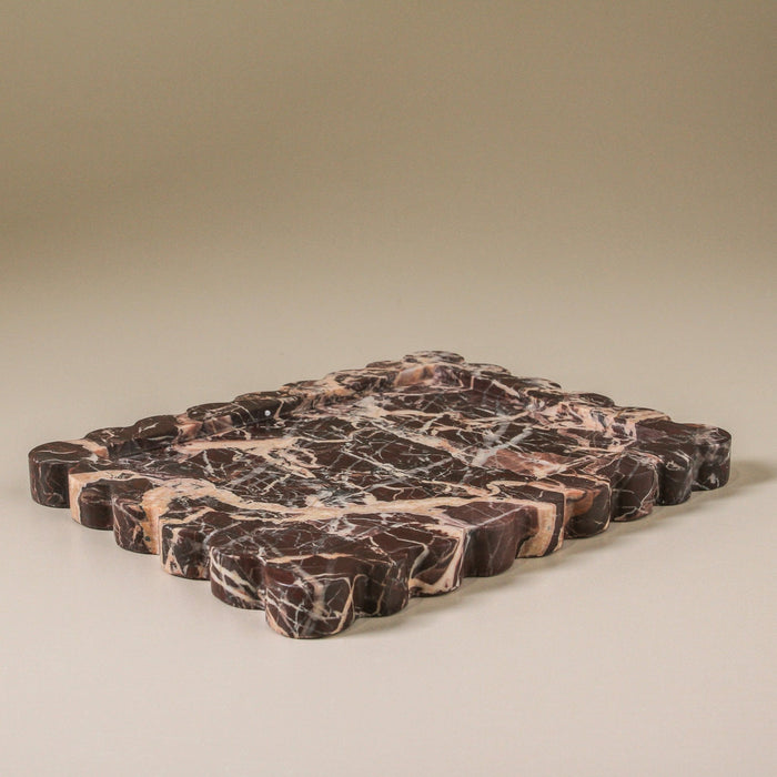 Arabesque Tray Cherry Marble - Few and Far - Decorative Trays