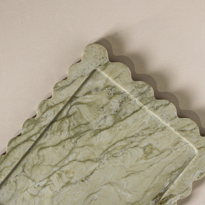 Arabesque Tray Mint Marble - Few and Far - Decorative Trays