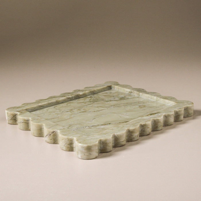 Arabesque Tray Mint Marble - Few and Far - Decorative Trays