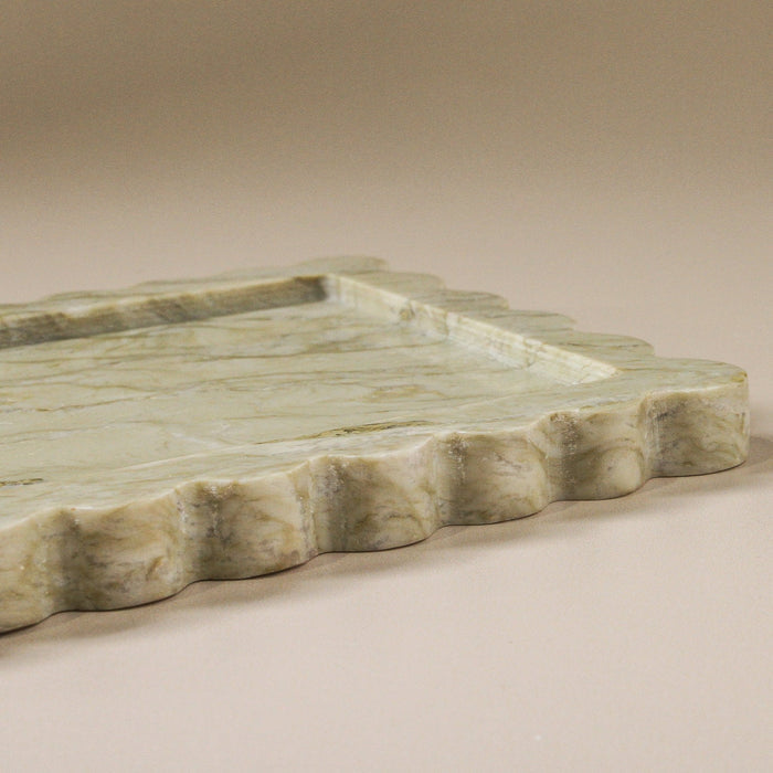 Arabesque Tray Mint Marble - Few and Far - Decorative Trays