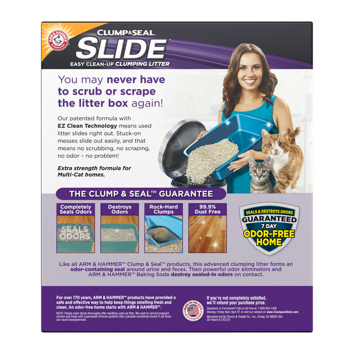 ARM & HAMMER SLIDE Easy Clean-Up Multi-Cat Clumping Cat Litter, 38 lb