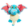 BARK Grimbold The Dragon blue red plush dragon dog toy XS/S