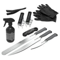 Pit Boss BBQ Pit Kit, black and grey with pit boss logos for grilling and smoking