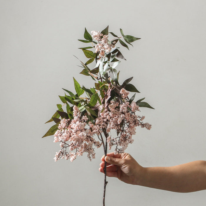 Berry Pepper Spray - Cream Pink 115cm - Few and Far - Flowers & Foliage