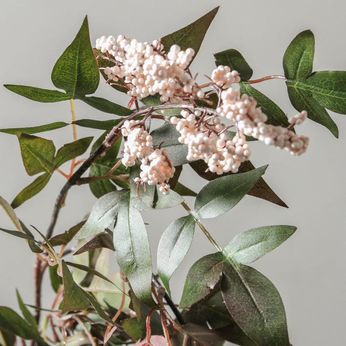 Berry Pepper Spray - Cream Pink 115cm - Few and Far - Flowers & Foliage