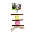 Bird Life™ Casino Kabob - Mineral Block and Willow Stick with Rope Toy for Small & Medium Birds
