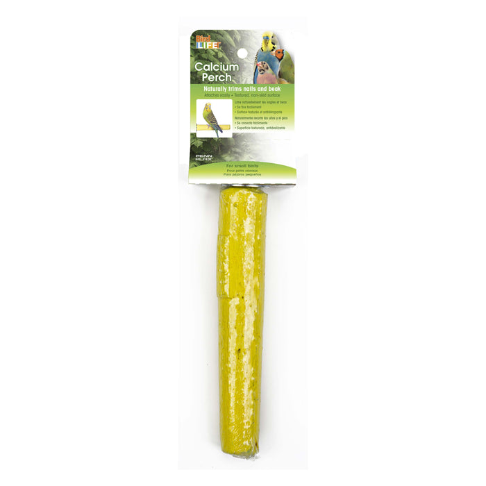 Bird Life™ Trimmer Perch - Small - 6" - Naturally Trims Nails and Beak - Attaches Easily - Yellow