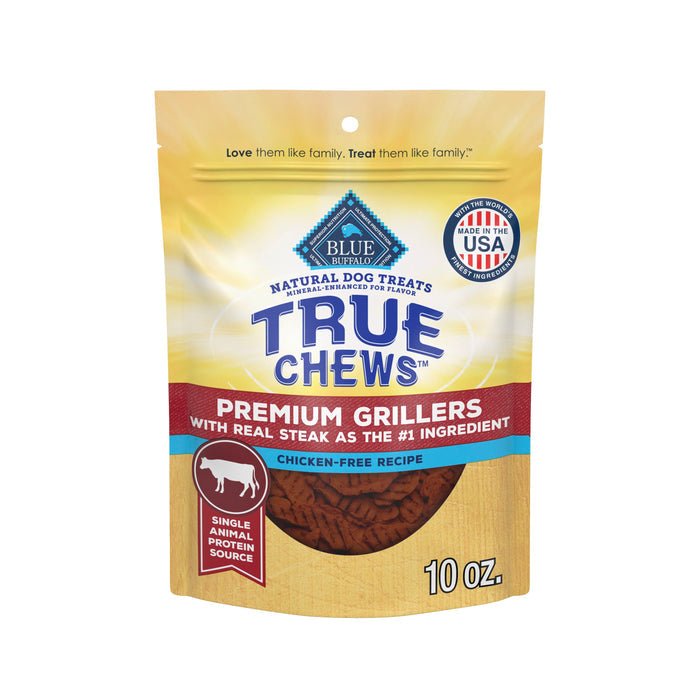 Blue Buffalo True Chews Premium Jerky Cuts Dog Treats, Made in the USA with Natural Ingredients, Duck, 12-oz Bag