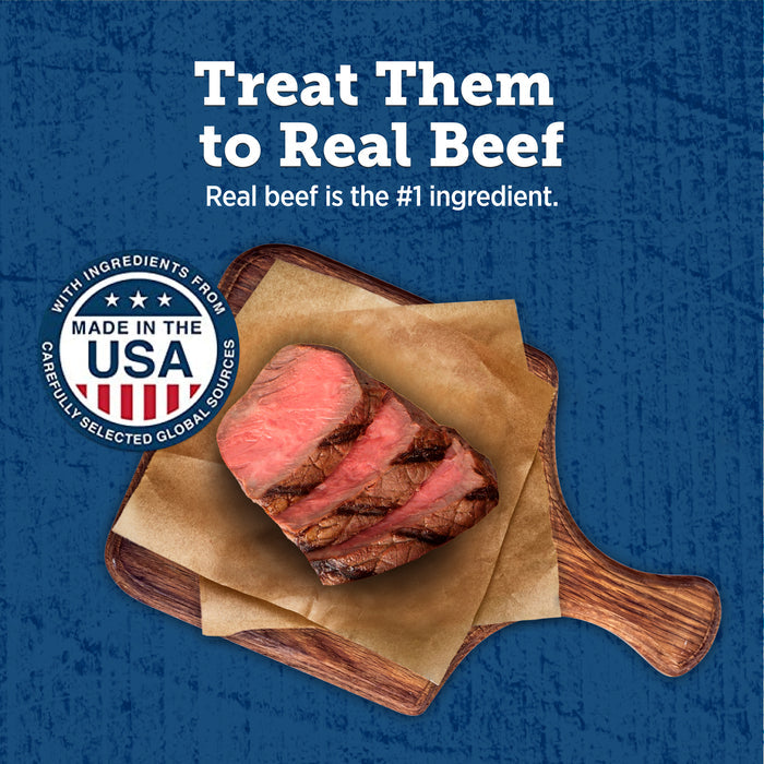 Blue Buffalo True Chews Premium Jerky Cuts Dog Treats, Made in the USA with Natural Ingredients, Duck, 12-oz Bag