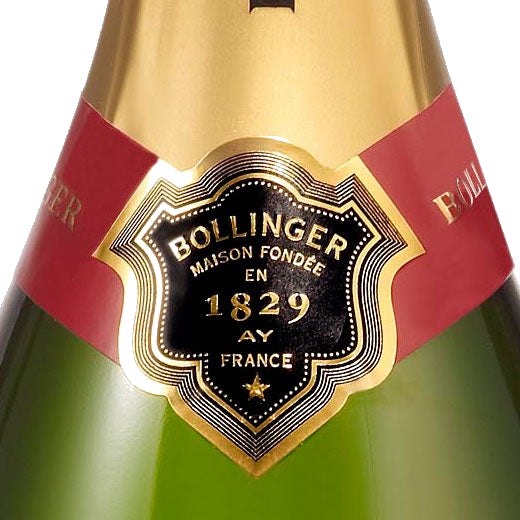 The Bollinger crest displayed on every Bollinger Special Cuvée Champagne 75cl Bottle.
