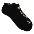 This 2-Pack Black Cotton Blend Ankle Socks by BOSS is great for everyday wear.