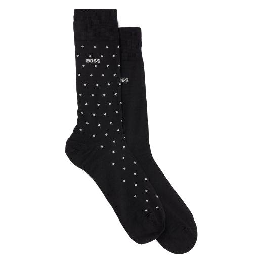 This 2 Pack Men's Cotton Blend Socks Gift Set by BOSS comes in a branded gift box so it is perfect for gifting during birthdays or Christmas.