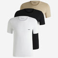 BOSS 3-Pack of Regular Fit Cotton Crew Neck Assorted T-Shirts With Logo