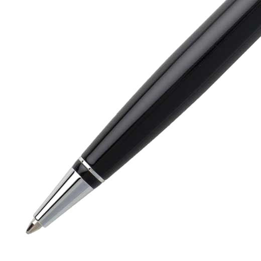 This hugo boss ballpoint features stainless steel trims.