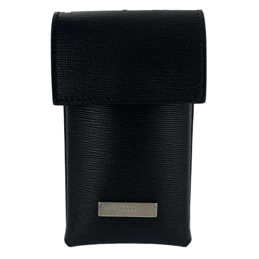 The Hugo Boss brand name has been engraved onto a metal plaque on the front.
