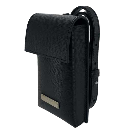 This Hugo Boss neck bag comes with a textured leather material.