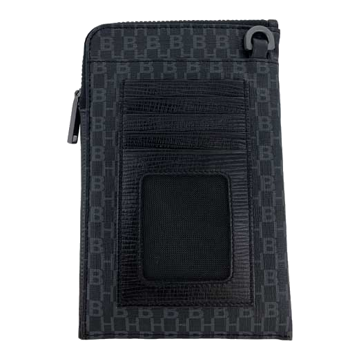 This Hugo Boss leather zipped wallet comes with space on the back for your credit cards.