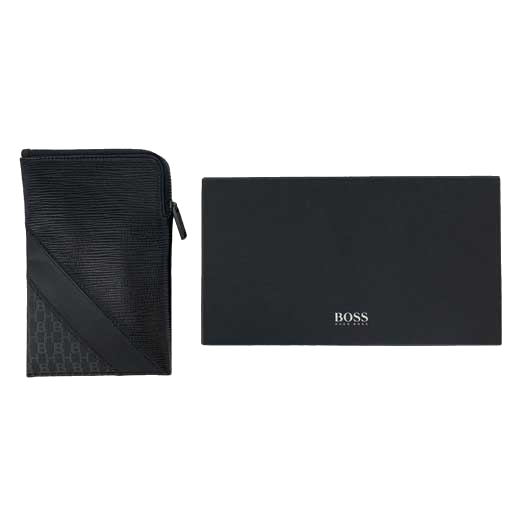 The Hugo Boss leather wallet comes in its own bespoke giftbox.