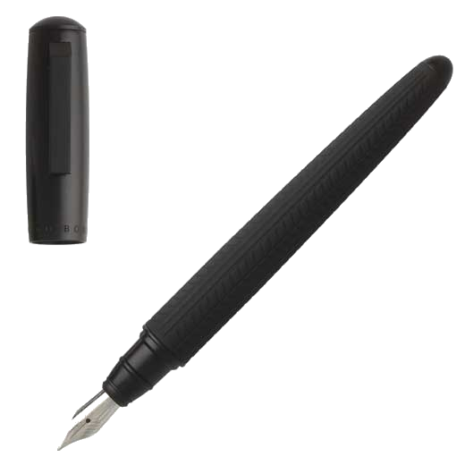 This fountain pen has been designed by hugo boss.